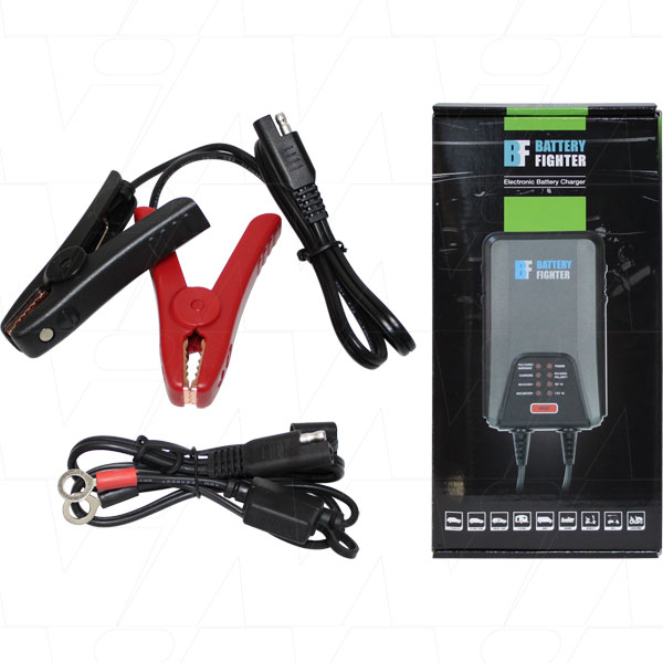 Battery Fighter BCA1102S6WR Selectable 6V or 12V 1000mA 9 Step Fully