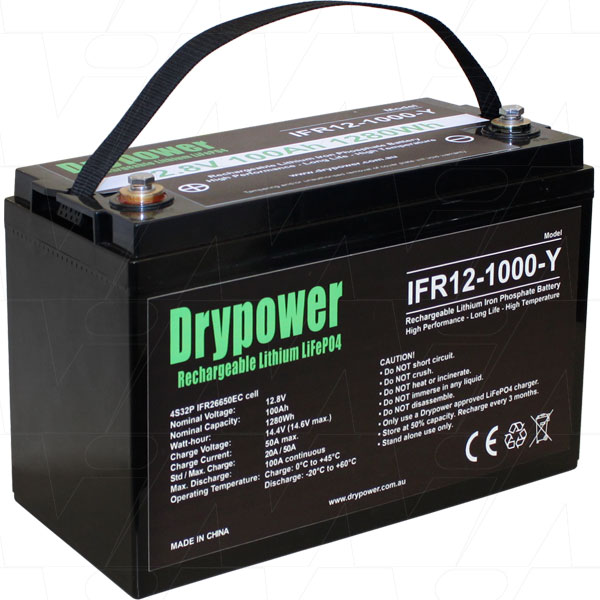 Car Remote Battery Replacement >> Drypower IFR12-1000-Y 12.8V 100Ah Lithium Iron Phosphate ... Car Remote Battery Replacement >> Drypower IFR12-1000-Y 12.8V 100Ah Lithium Iron Phosphate ...