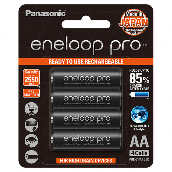 Panasonic Eneloop Pro Aa And Aaa Rechargeable Batteries And Chargers