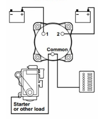 Blue Sea Systems BS-3002 HD-Series Heavy Duty Selector Battery Switch