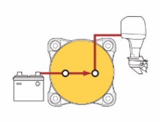 Blue Sea Systems BS-9003e e-Series On Off Battery Switch