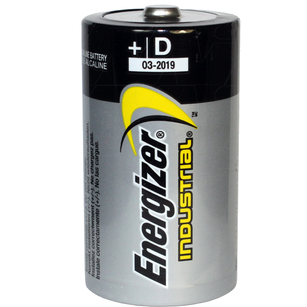Bulk Pack Pack of 100 Energizer Batteries EN95 D Size Industrial Alkaline Battery 