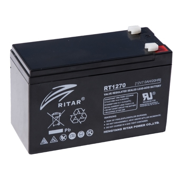 2 Pack Battery REPL RITAR RT1270.HAZE HZS12-7.5 F2 12V 7AH 